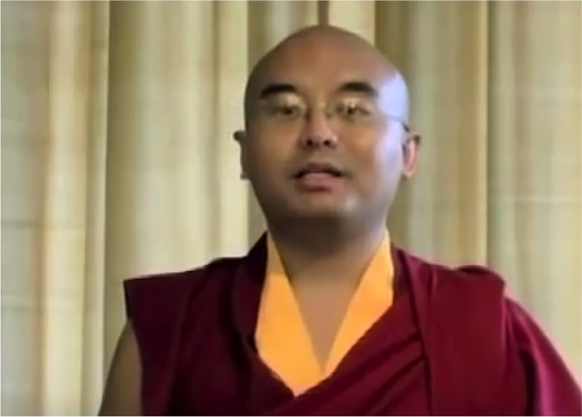 Jij bent de baas over die aap in je hoofd." Film met Minquer Rinpoche